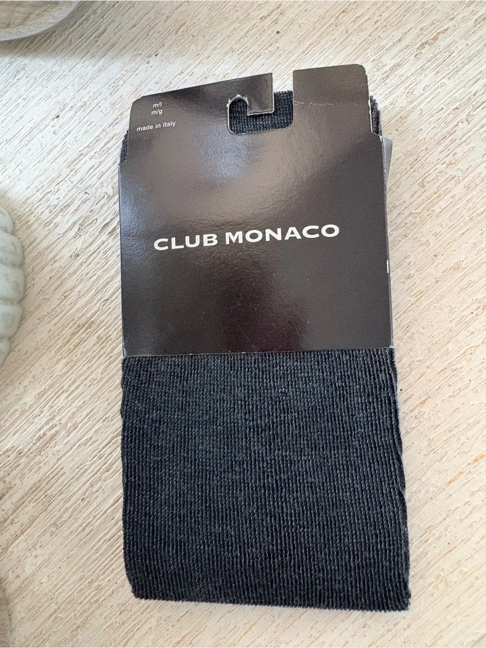 NWT Club Monaco Dark Gray Cashmere Tights Size M/L